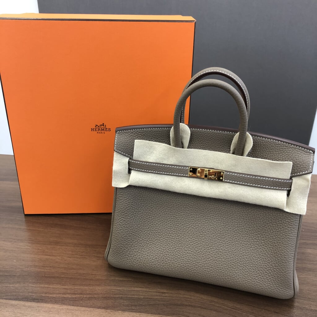 エルメス バーキン25 トゴ エトゥープ