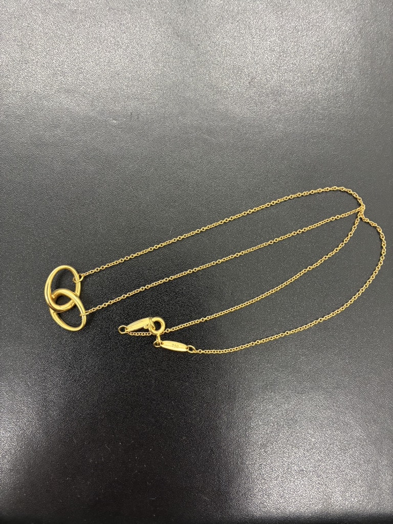 ティファニー エルサ・ペレッティ ダブルループ ネックレス K18