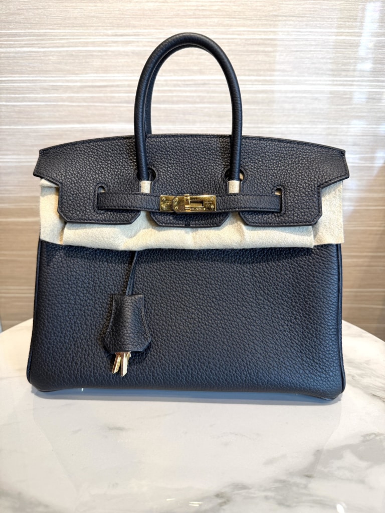 エルメス バーキン25 トゴ ブラック G金具 K刻印