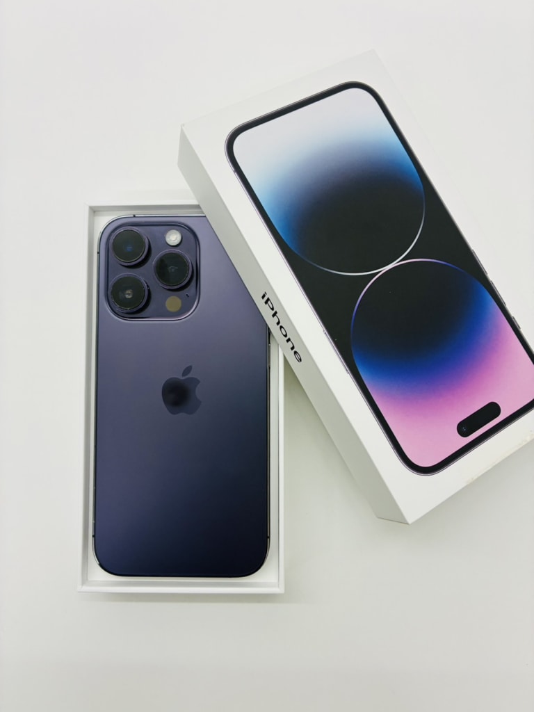 SIMロック解除(au) iPhone14Pro 128GB ディープパープル MQ0F3J/A