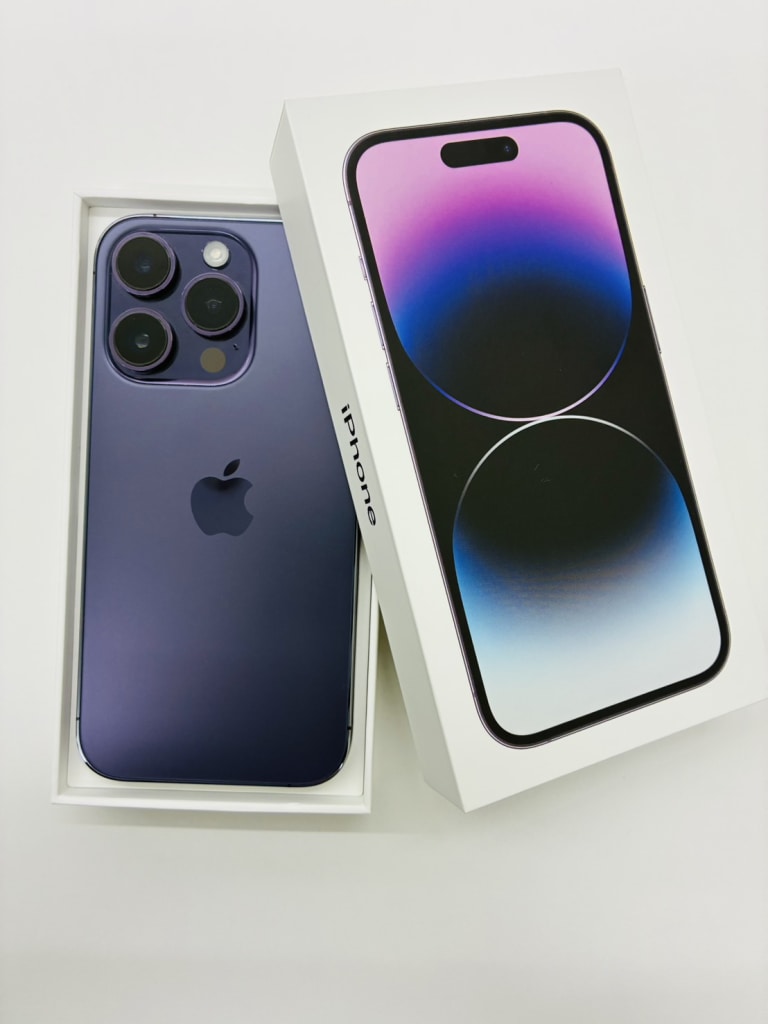 国内版SIMフリーiPhone14Pro 128GB ディープパープル MQ0F3J/A