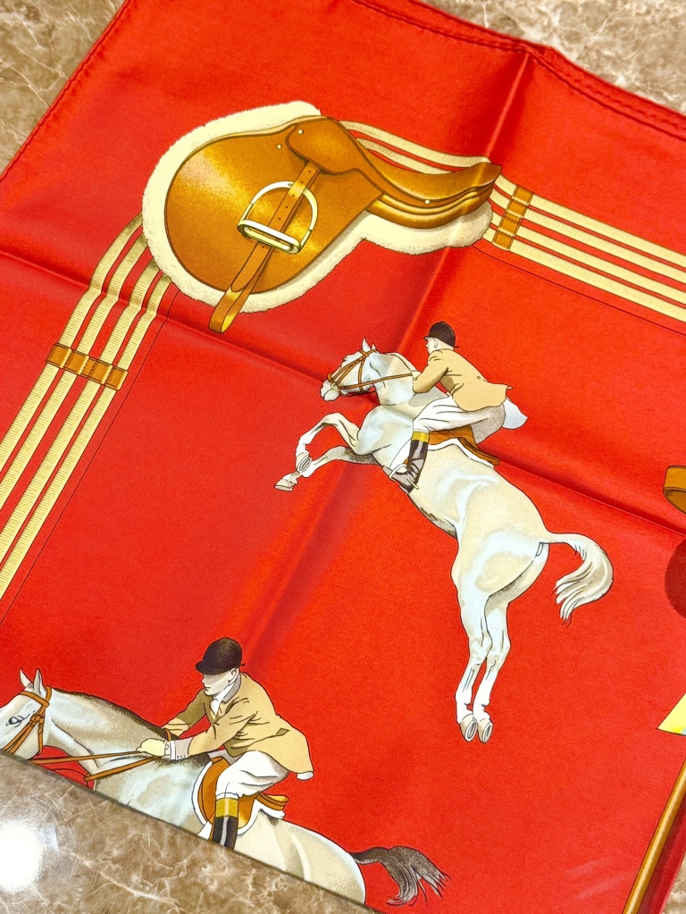 HERMES エルメス カレ90 JUMPING スカーフ