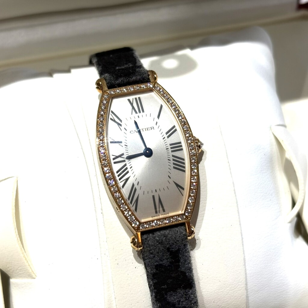 カルティエ トノー ベゼルダイヤ 750 WE400331