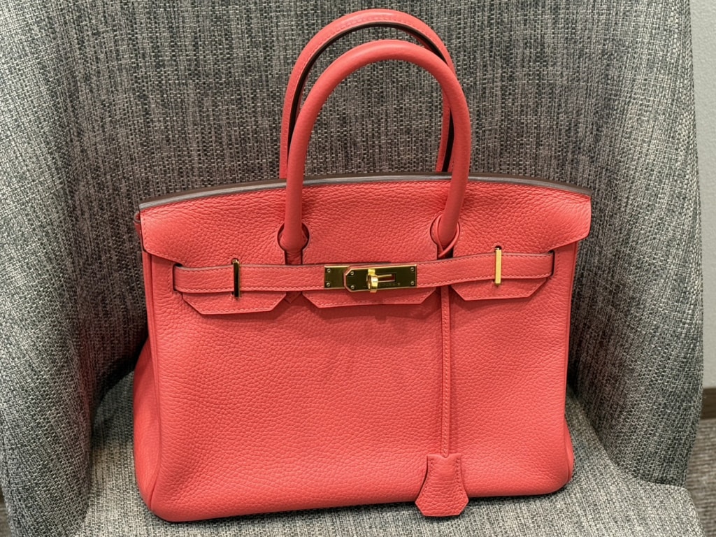 エルメス バーキン30 トリヨンクレマンス ローズテキサス G金具 C刻印