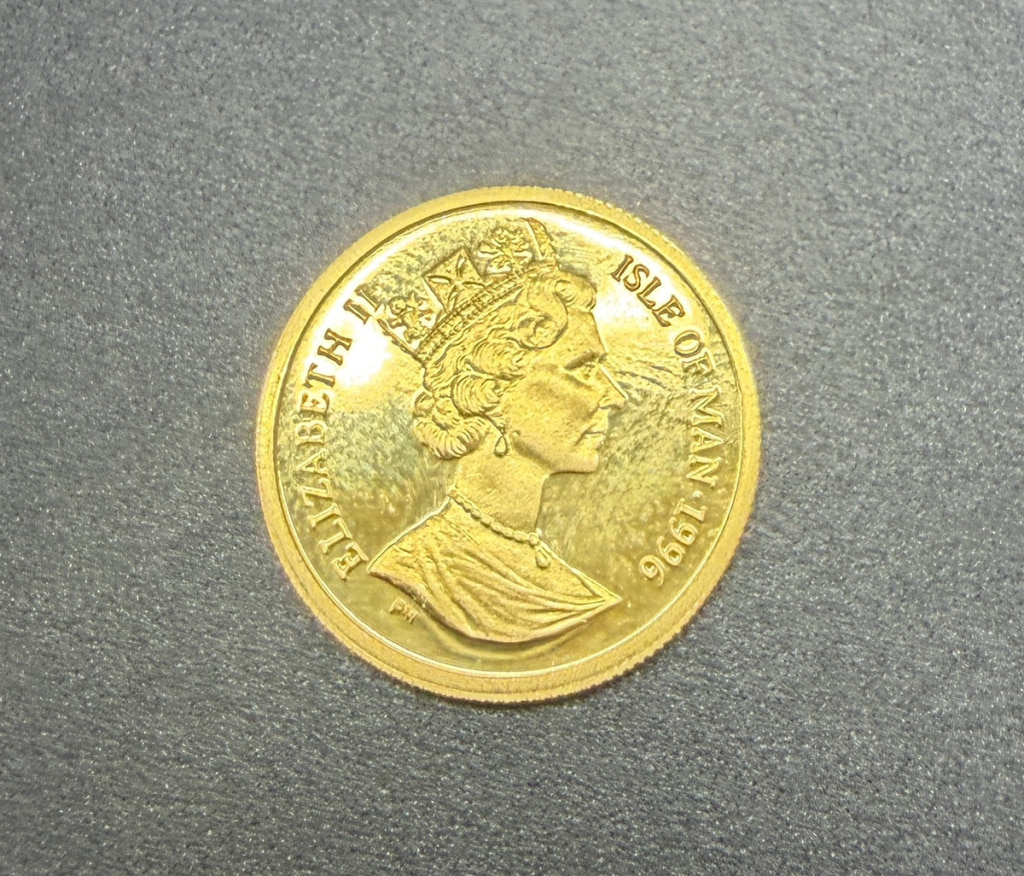 K24/999.9 マン島キャットコイン 金貨  1/10oz 3.1g