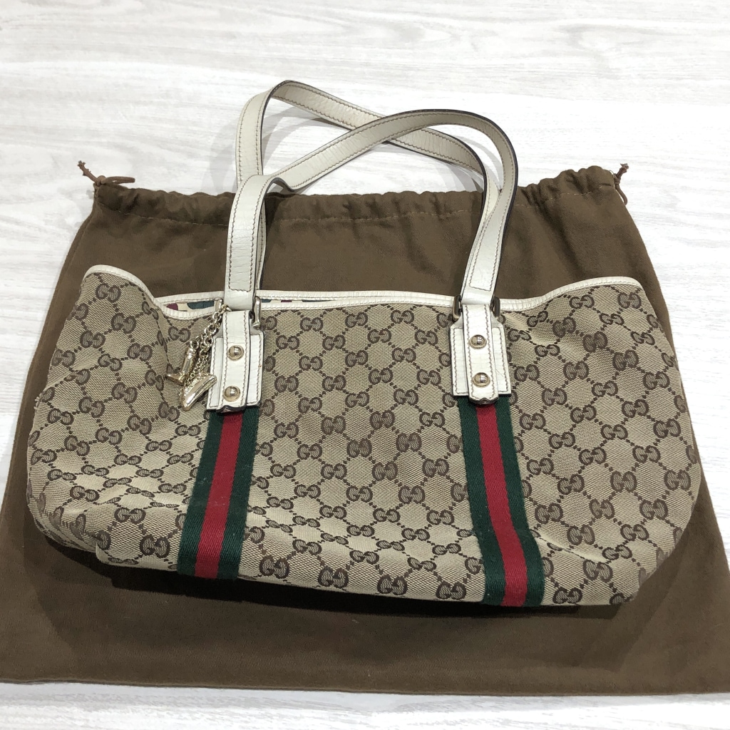 グッチ シェリーライン GGキャンバス トートバッグ 137396