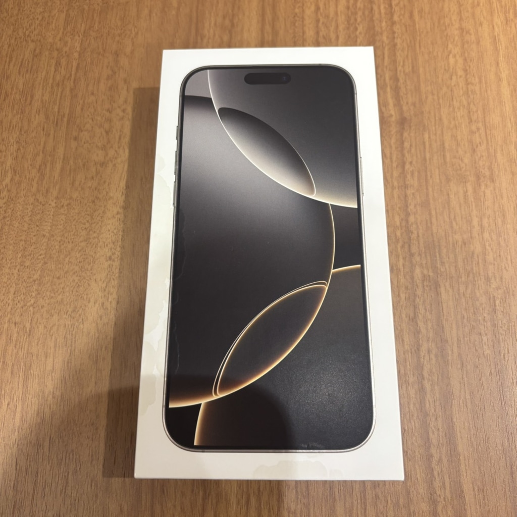 国内版SIMフリー iPhone16ProMax ナチュラルチタニウム 256GB MYWK3J/A