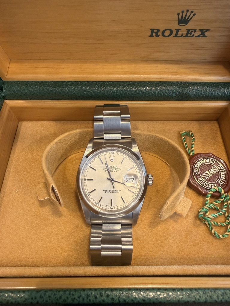 ROLEX ロレックス デイトジャスト シルバー文字盤 16200