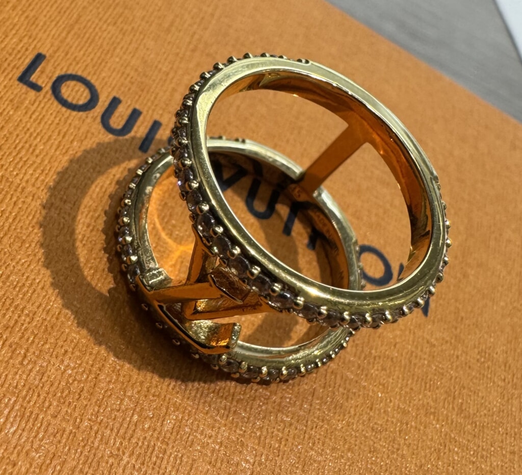 ルイヴィトン リング・LV アイコニック ストラス M1463M