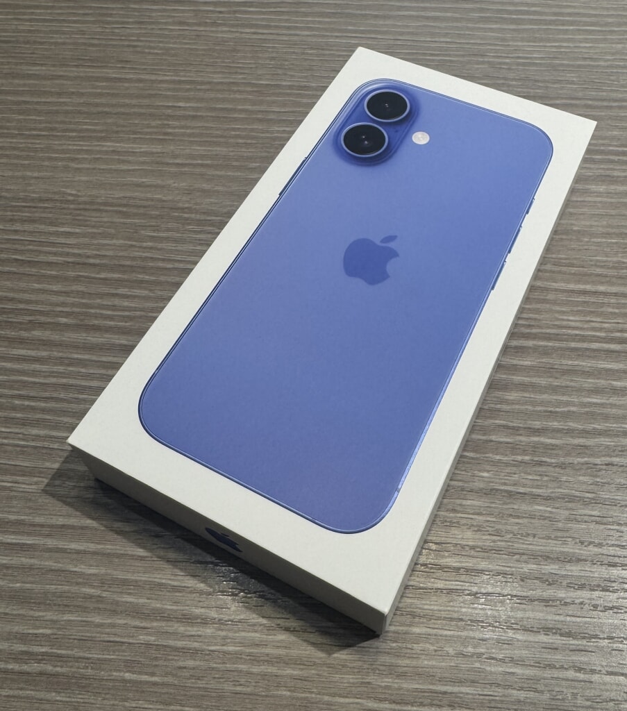 SIMロック解除(au) iPhone16 128GB ウルトラマリン MYDU3J/A
