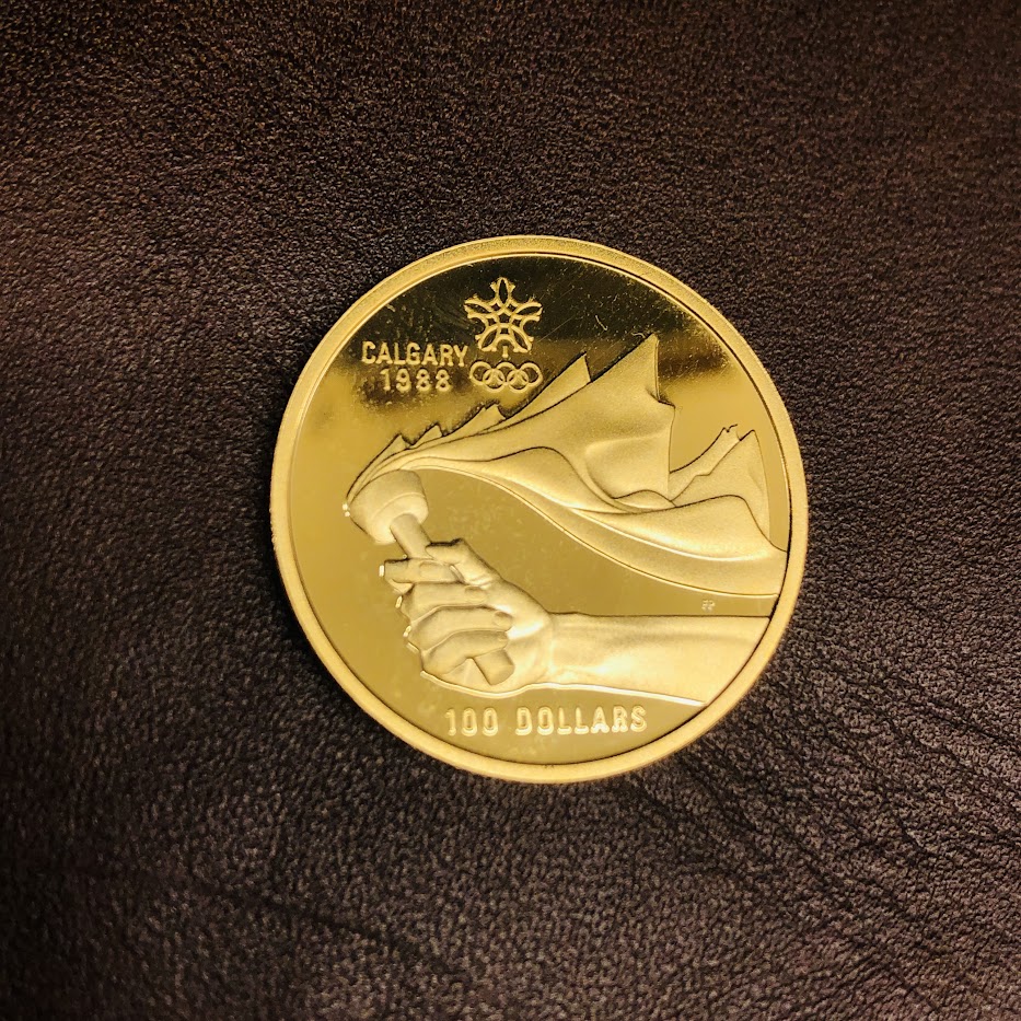 K14  カルガリー オリンピック 100ドル金貨