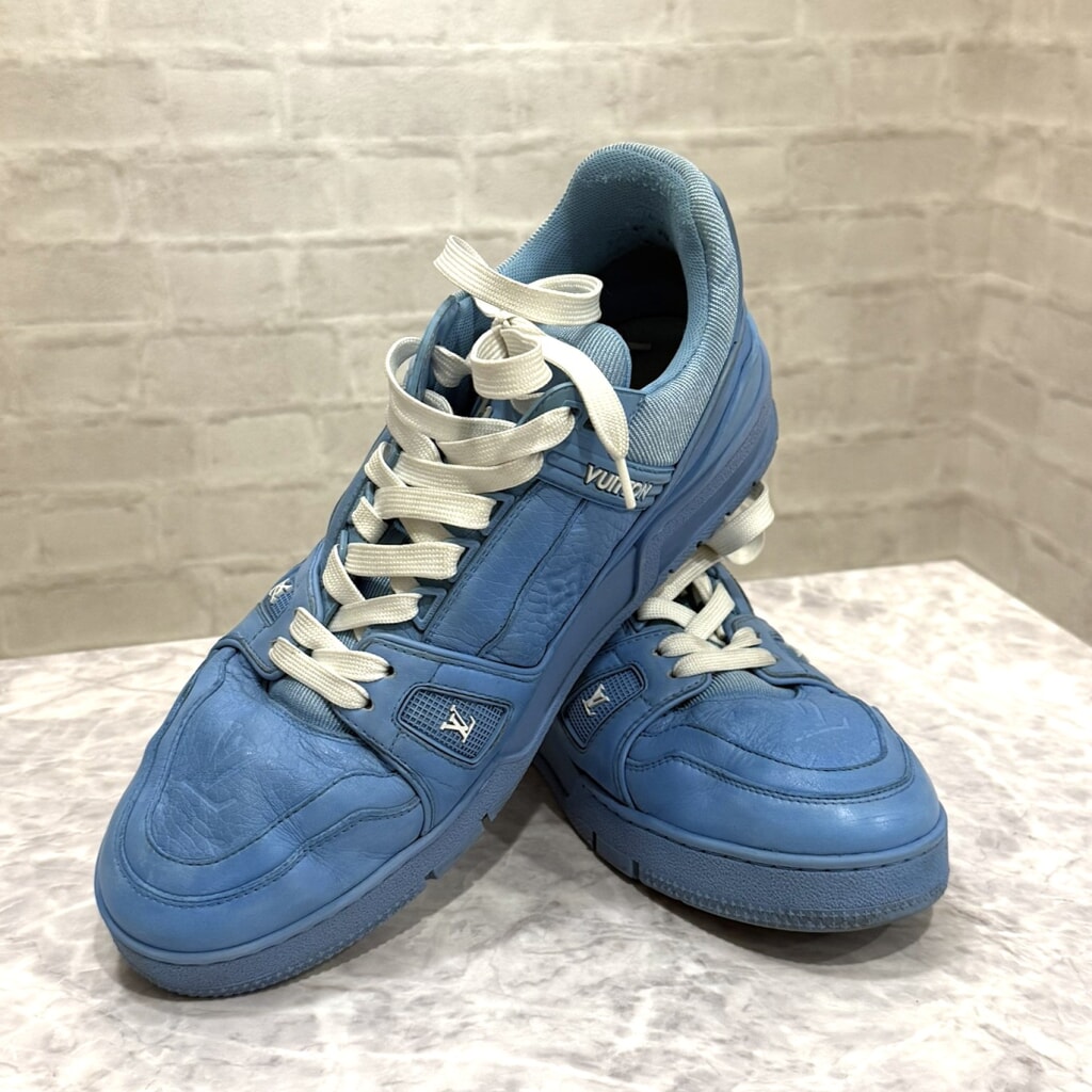 ルイヴィトン トレーナー スニーカー ブルー 1AARFG
