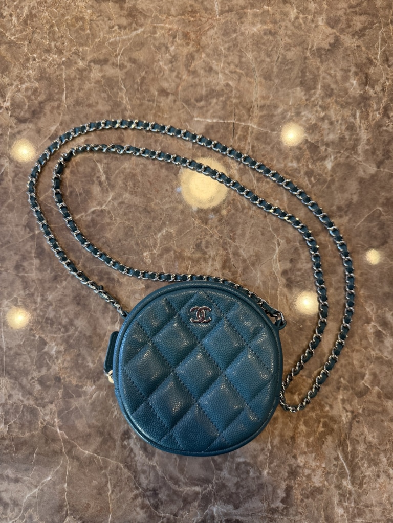 CHANEL シャネル ラウンドチェーンショルダーバッグ AP0245