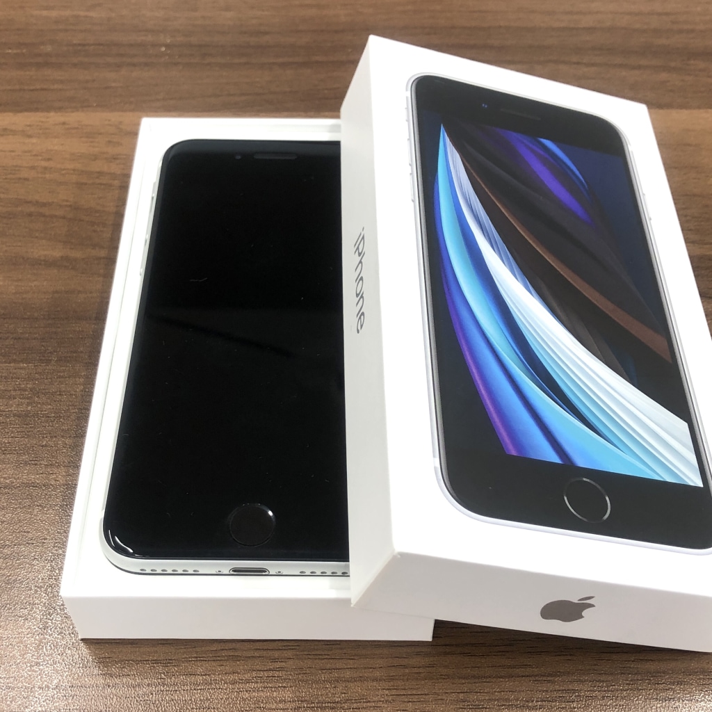 SIMロック解除(au)	iPhoneSE2 64GB ホワイト MHGQ3J/A