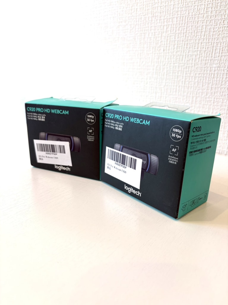 C920 Pro HD Webcam 2台
