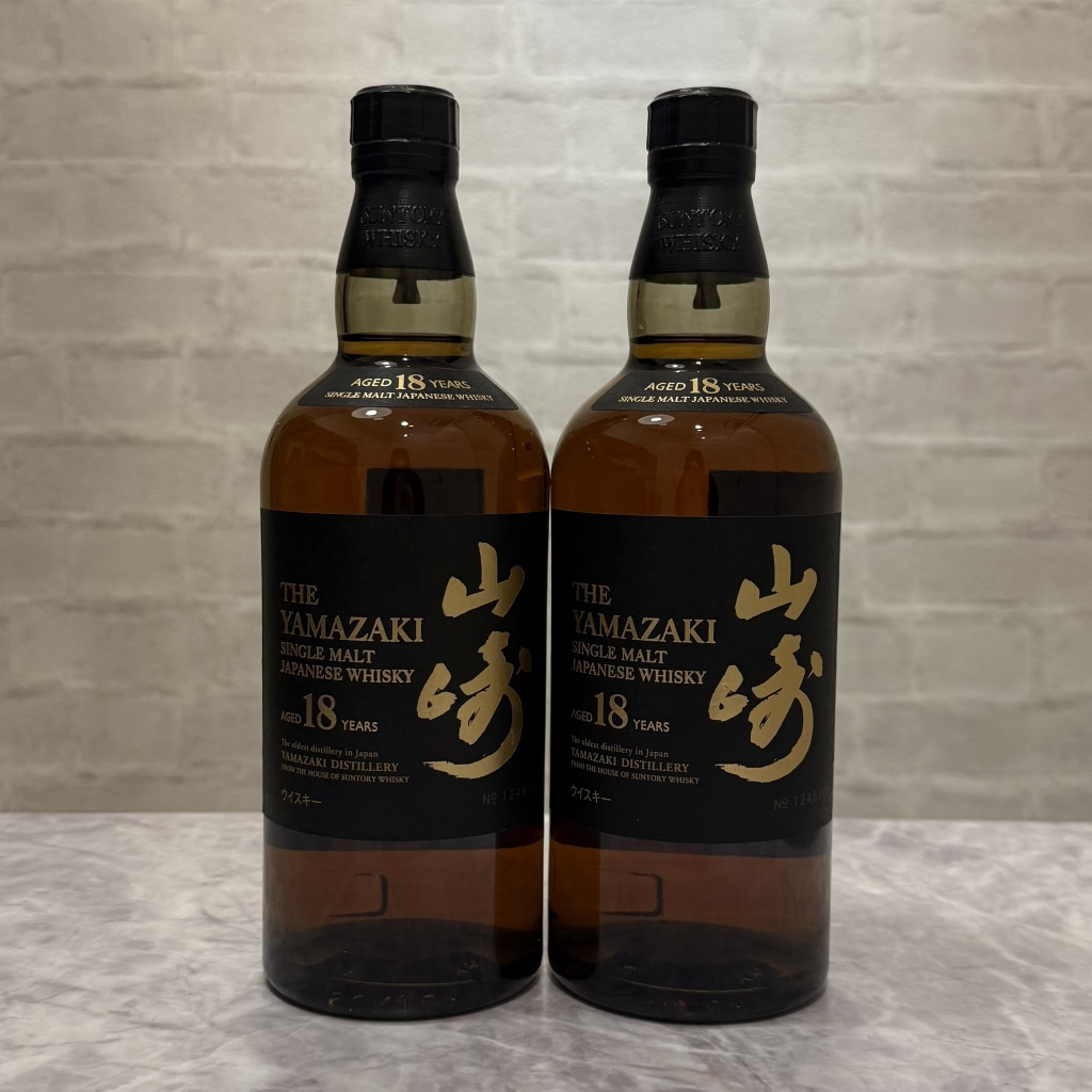 サントリー シングルモルト ウイスキー 山崎18年 700ml/43度/瓶 2本
