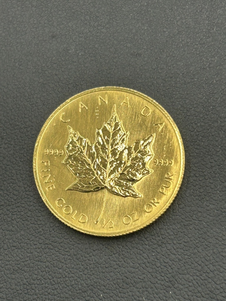 カナダ メイプルリーフ金貨 1/2oz