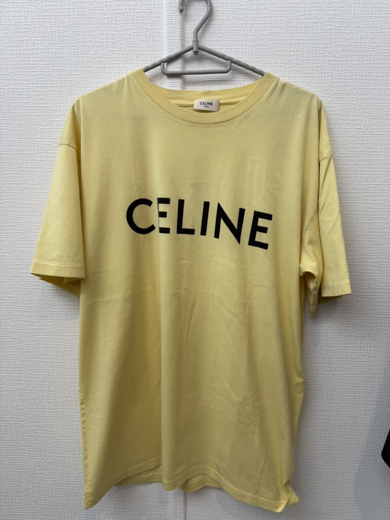 セリーヌTシャツ イエロー 2X681501F