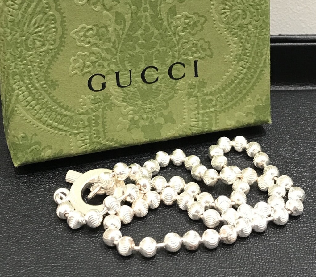 グッチ ボールチェーン ネックレス 925