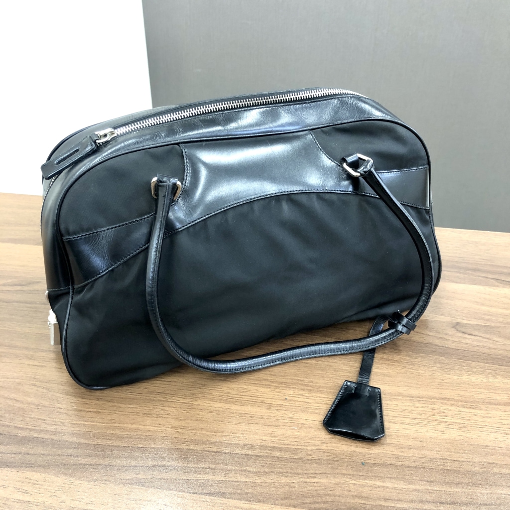 プラダ ハンドバッグ ナイロン×レザー  BL0072
