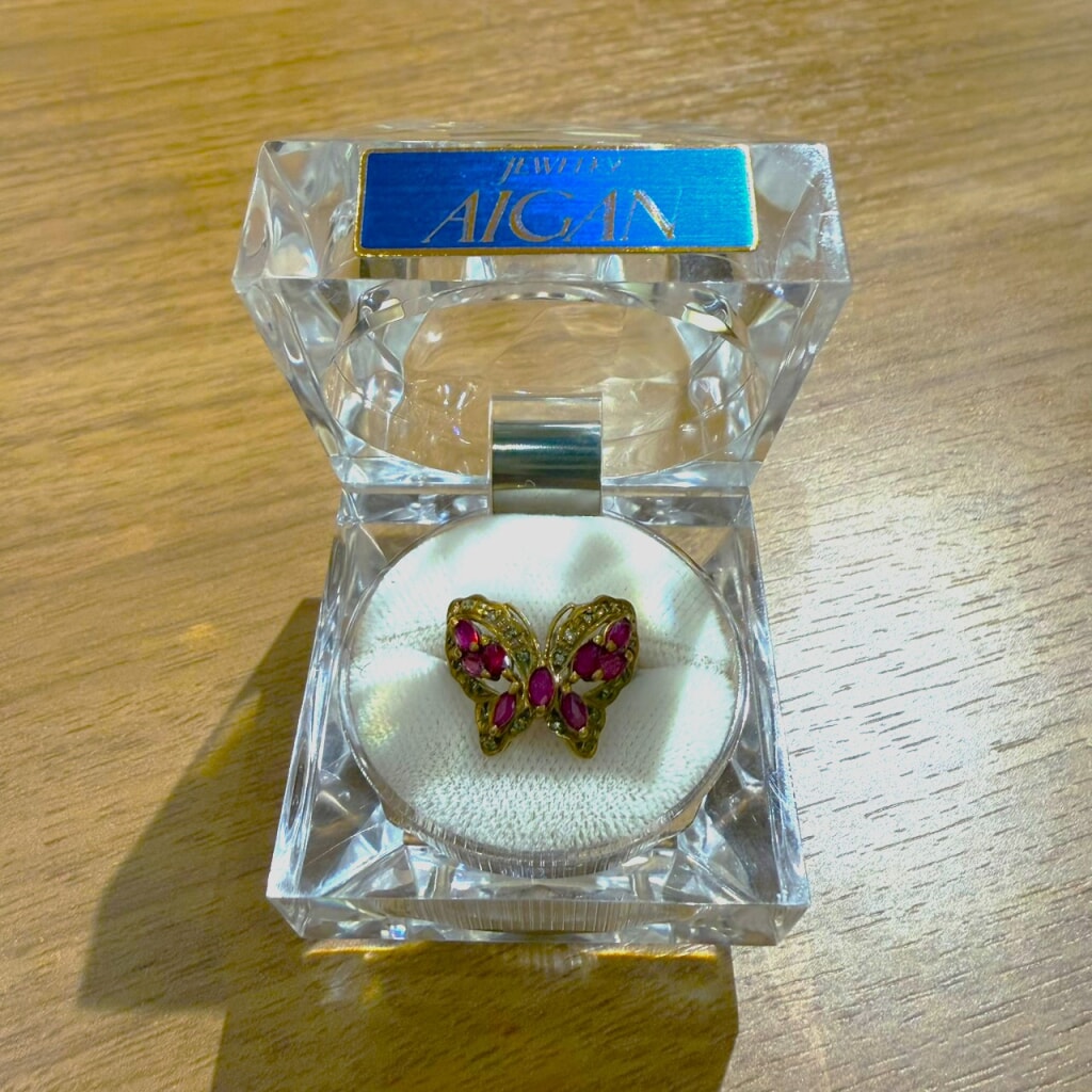 K18 ルビー×ダイヤリング