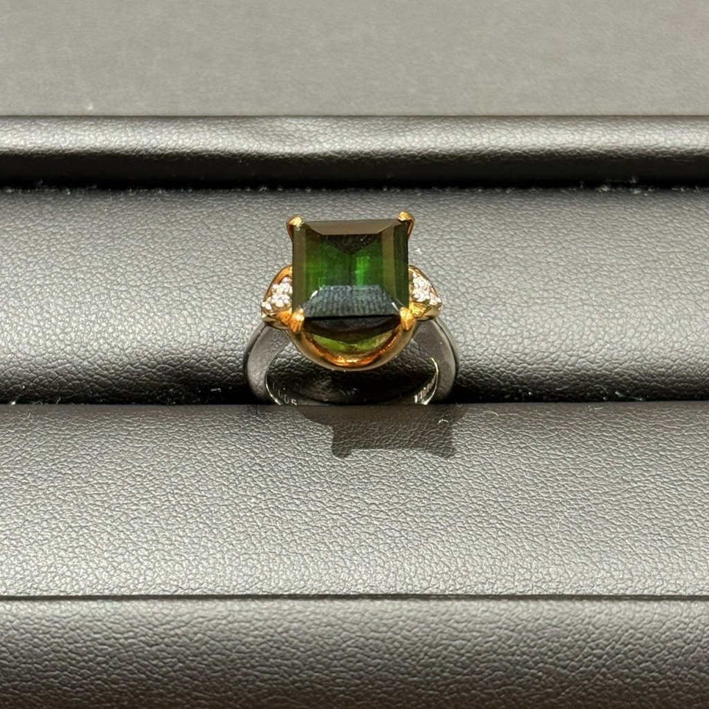 K18/PT900 ダイヤリング