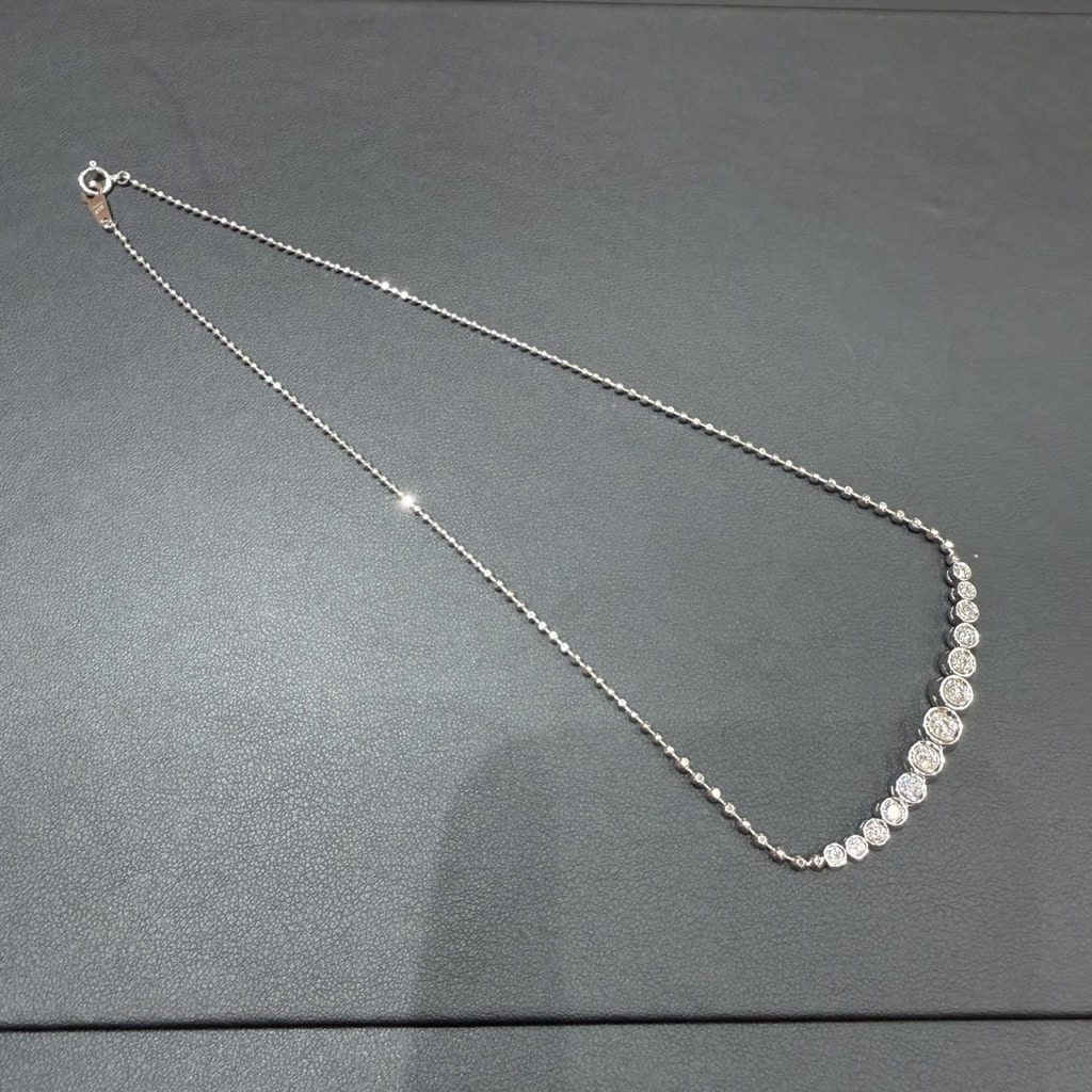 Pt850 ダイヤネックレス