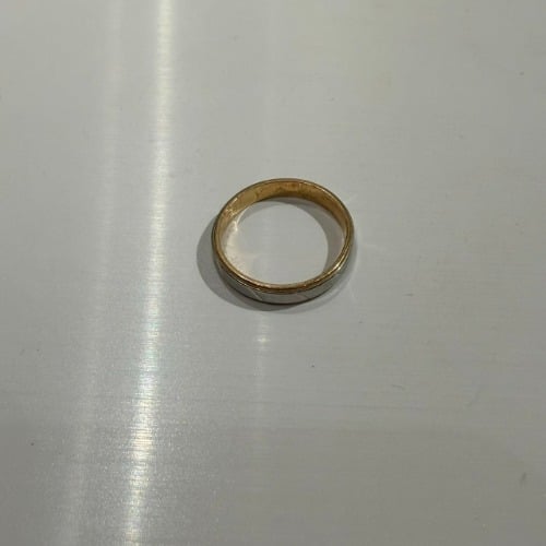 K18/PT900 半々(地金) リング 3.4g
