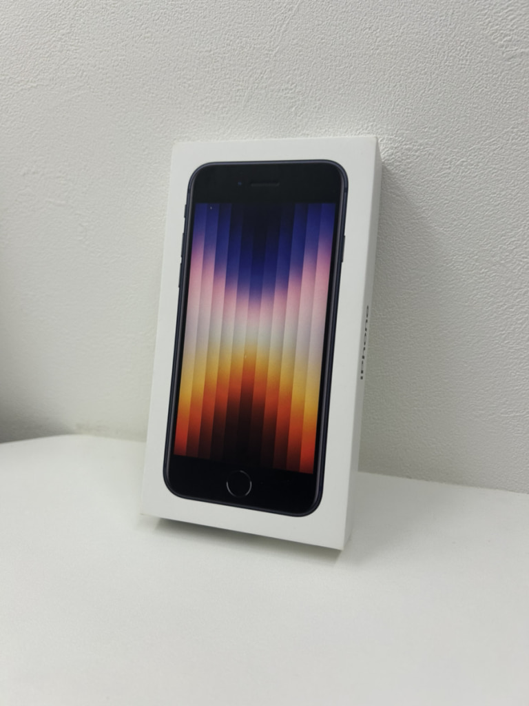 SIMロック解除(docomo) iPhoneSE3 128GB ミッドナイト MMYF3J/A