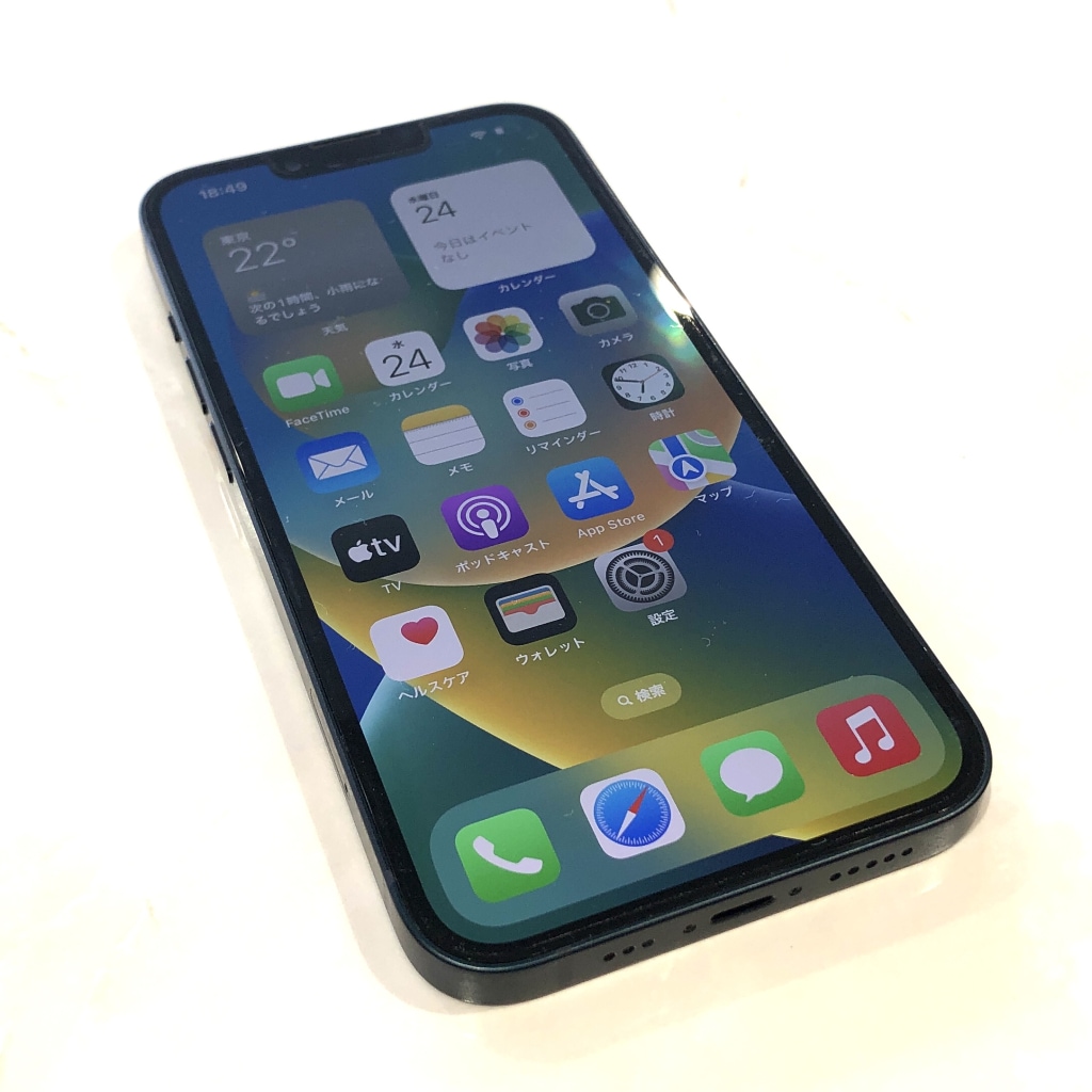 SIMロック解除(au) iPhone13 128GB ミッドナイト MLNC3J/A