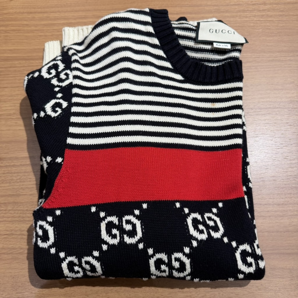 グッチ GGジャガードコットンニットセーター