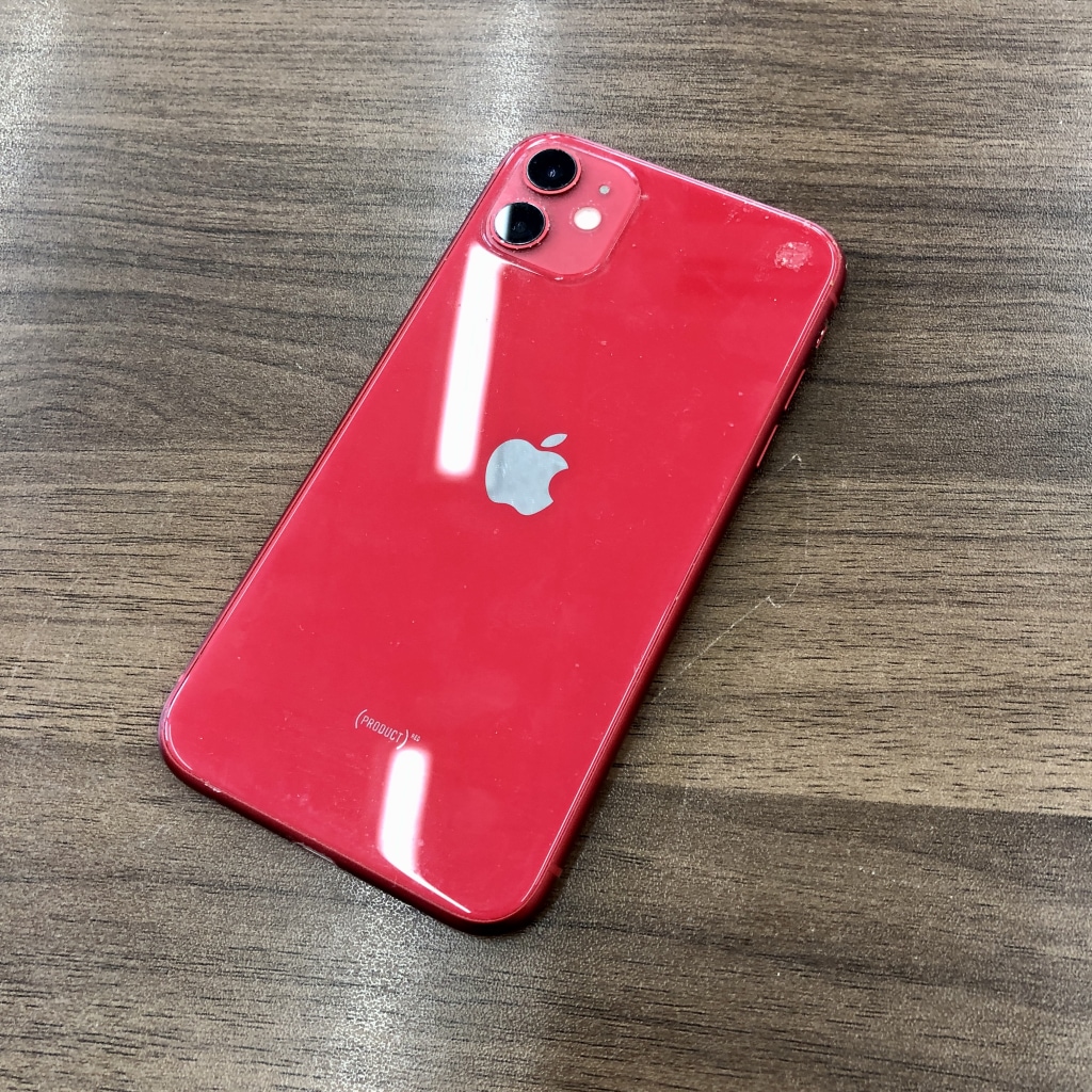 au/SIMロック解除 iPhone11 64GB レッド MWLV2J/A