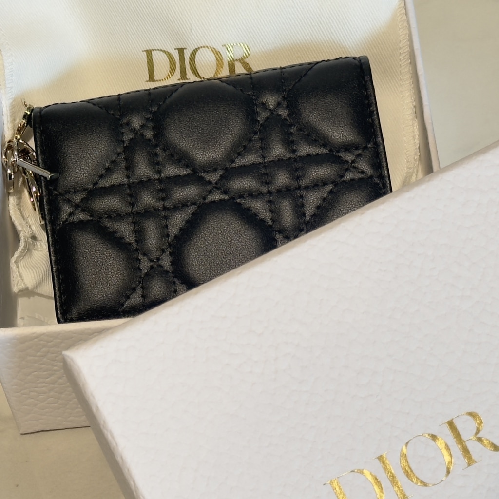 Dior/ディオール/Lady Dior/レディディオール  カナージュ レザー カードケース