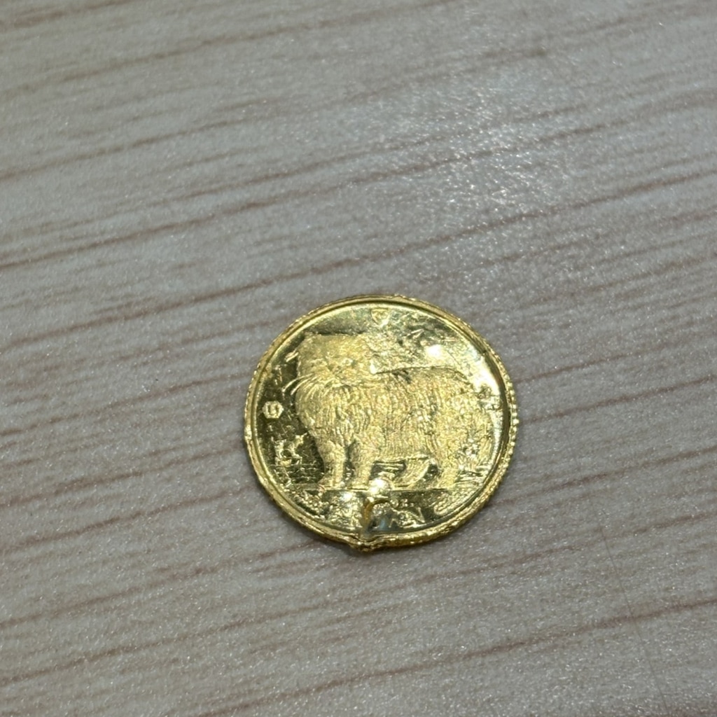 K24 マン島キャット金貨 1/25oz