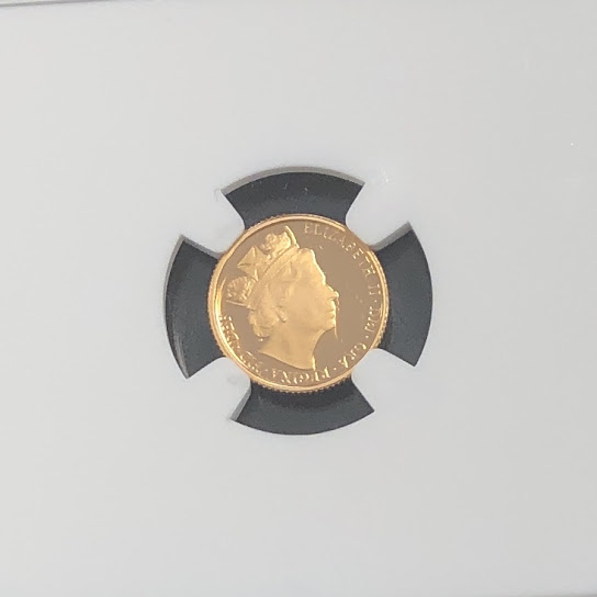 K22 エリザベス ソブリン金貨 1/4ポンド