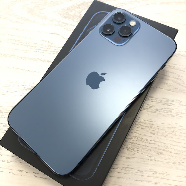 SIMロック解除(docomo) iPhone12Pro 256GB パシフィックブルー MGMD3J/A