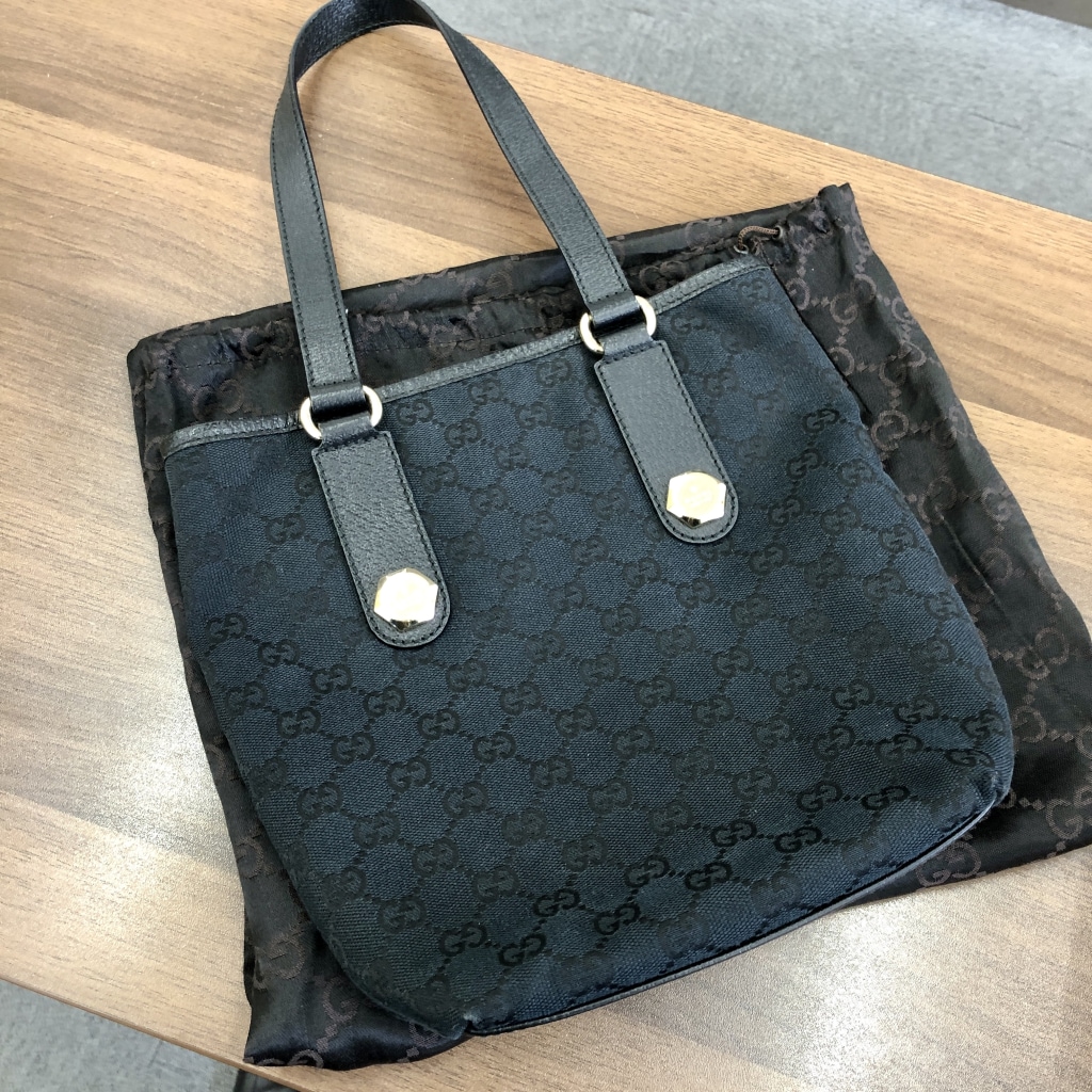 グッチ GGキャンバス レザー トートバッグ 153009
