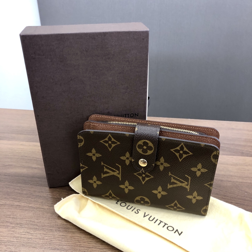 ルイヴィトン モノグラム ポルトパピエジップ 二つ折り財布 M61207