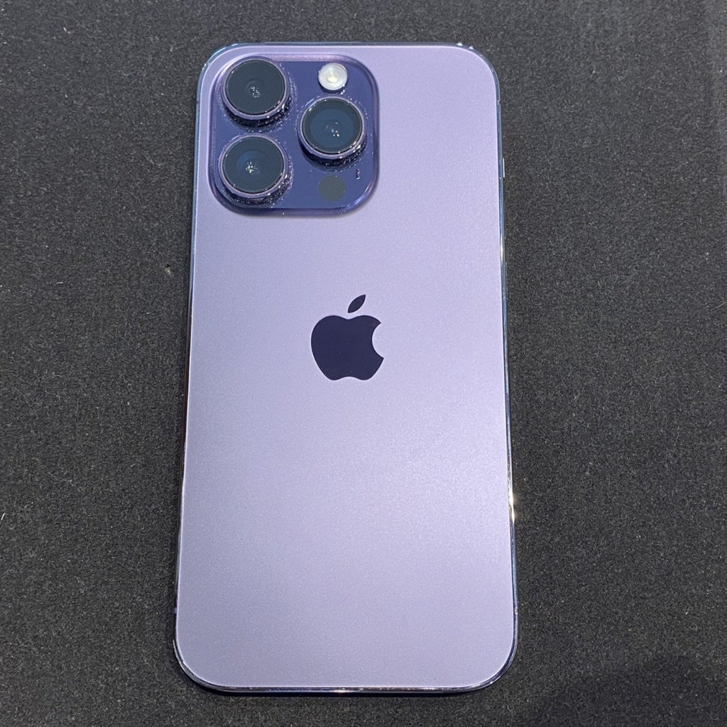 SIMロック解除(au) iPhone14Pro 128GB ディープパープル MQ0F3J/A