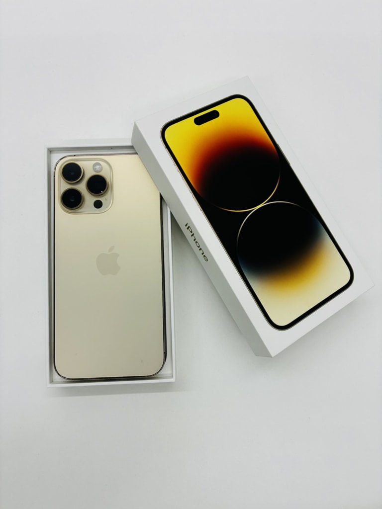 SIMロック解除(au)iPhone14ProMAX 256GB ゴールド MQ9D3J/A