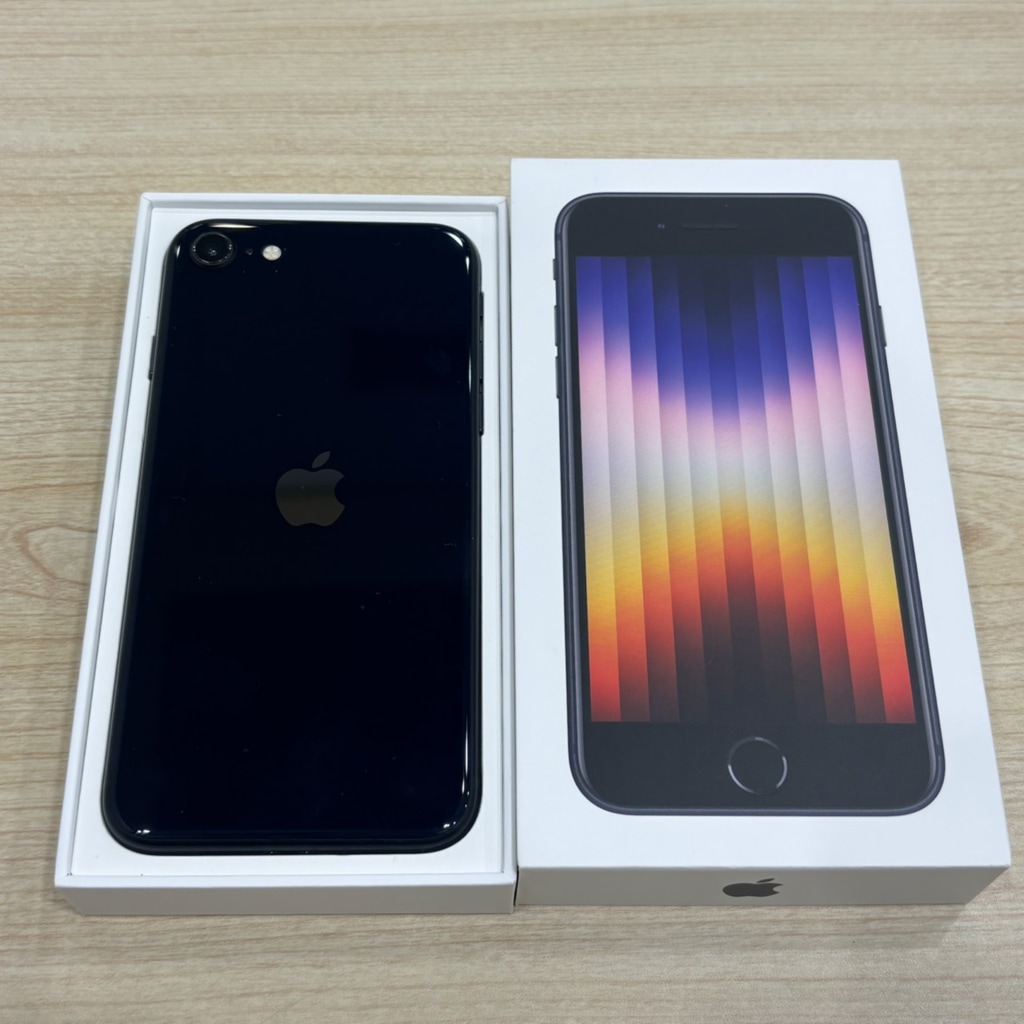 SIMロック解除(Softbank) iPhoneSE3 64GB ミッドナイト MMYC3J/A