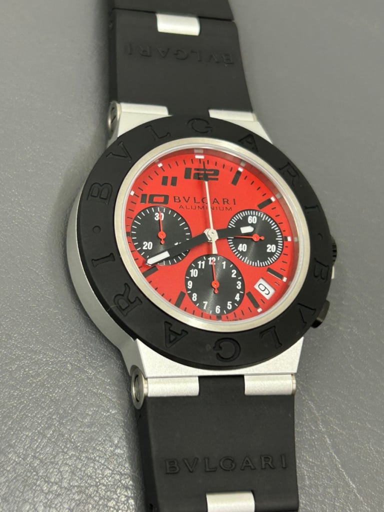 ブルガリ アルミニウム クロノグラフ ドゥカティ レッド BB40ATCH