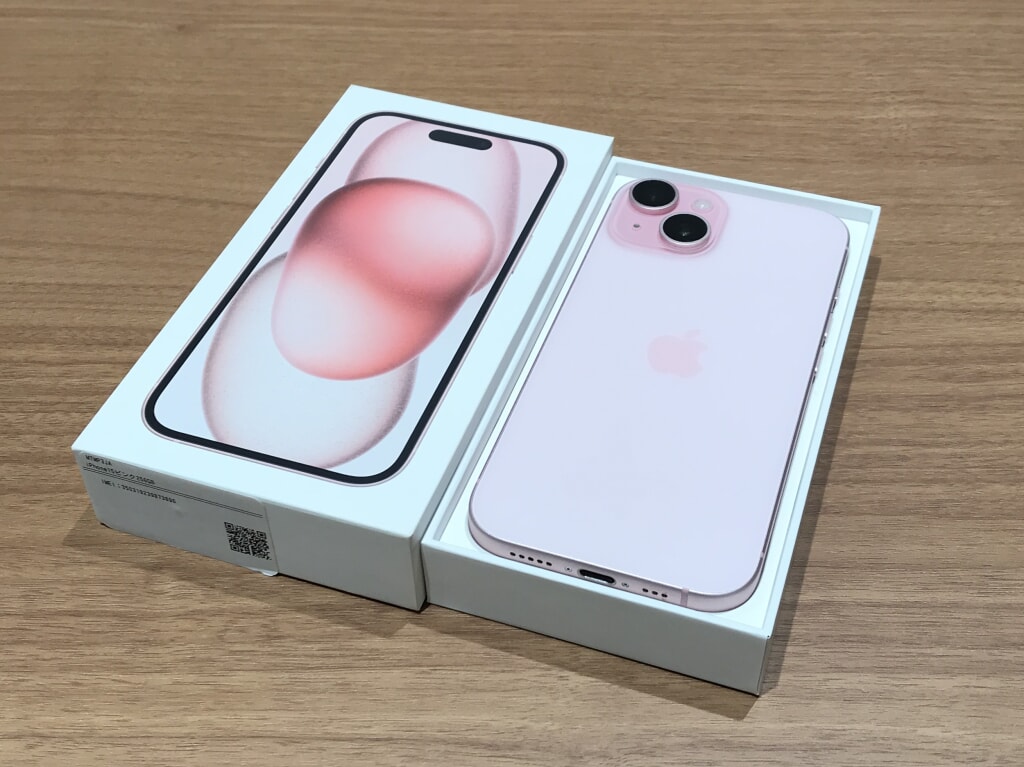 SIMロック解除(au) iPhone15 256GB ピンク MTMP3J/A