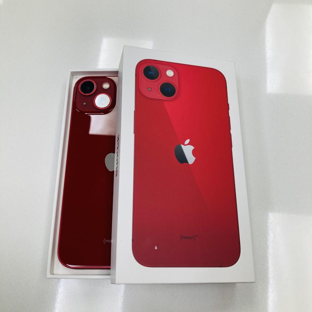 SIMロック解除(softbank) iPhone13 128GB レッド MLNF3J/A