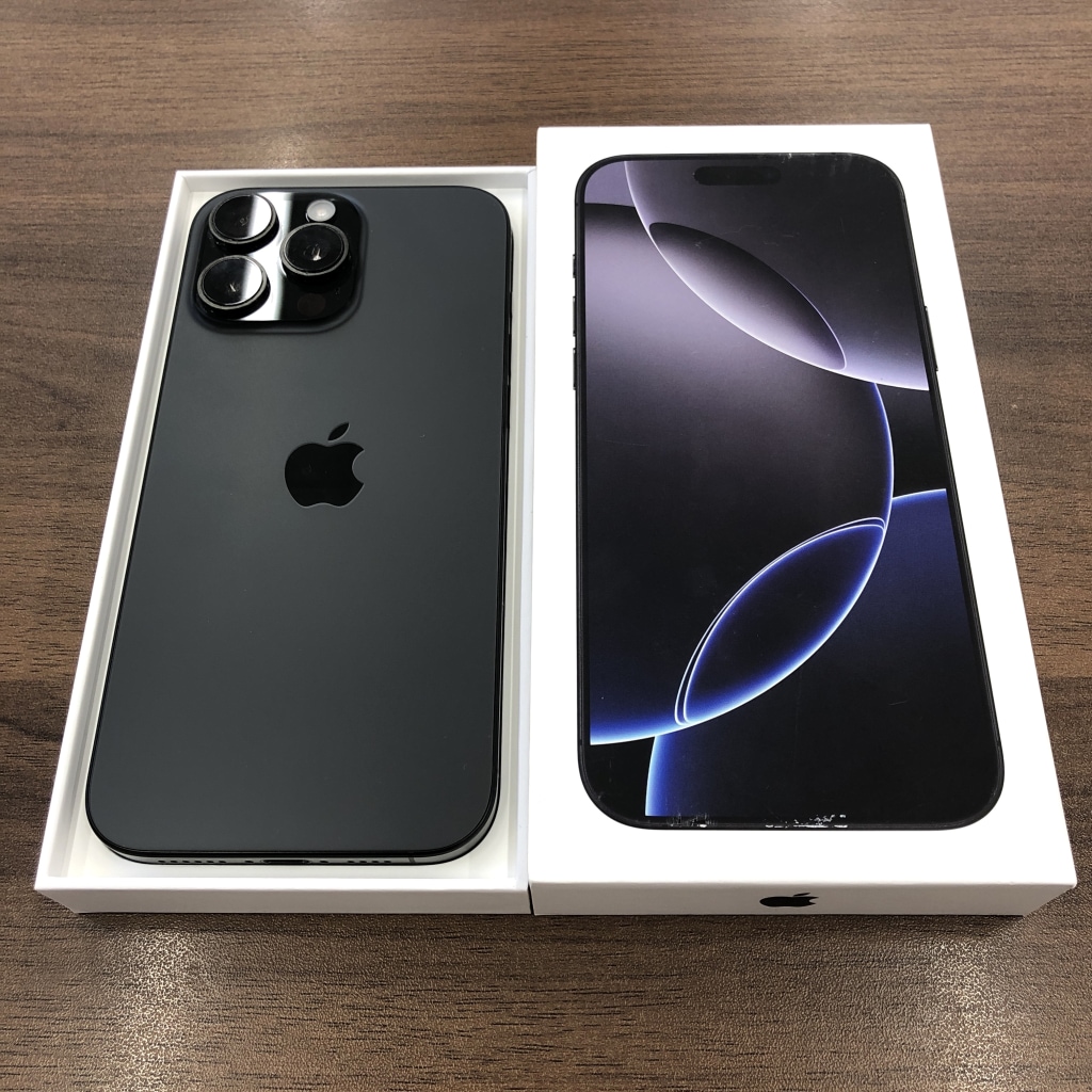 docomo/SIMロック解除 iPhone16ProMAX 256GB ブラックチタニウム MYWG3J/A