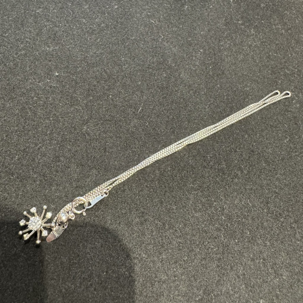 タサキ K18WG ダイヤモンド ネックレス
