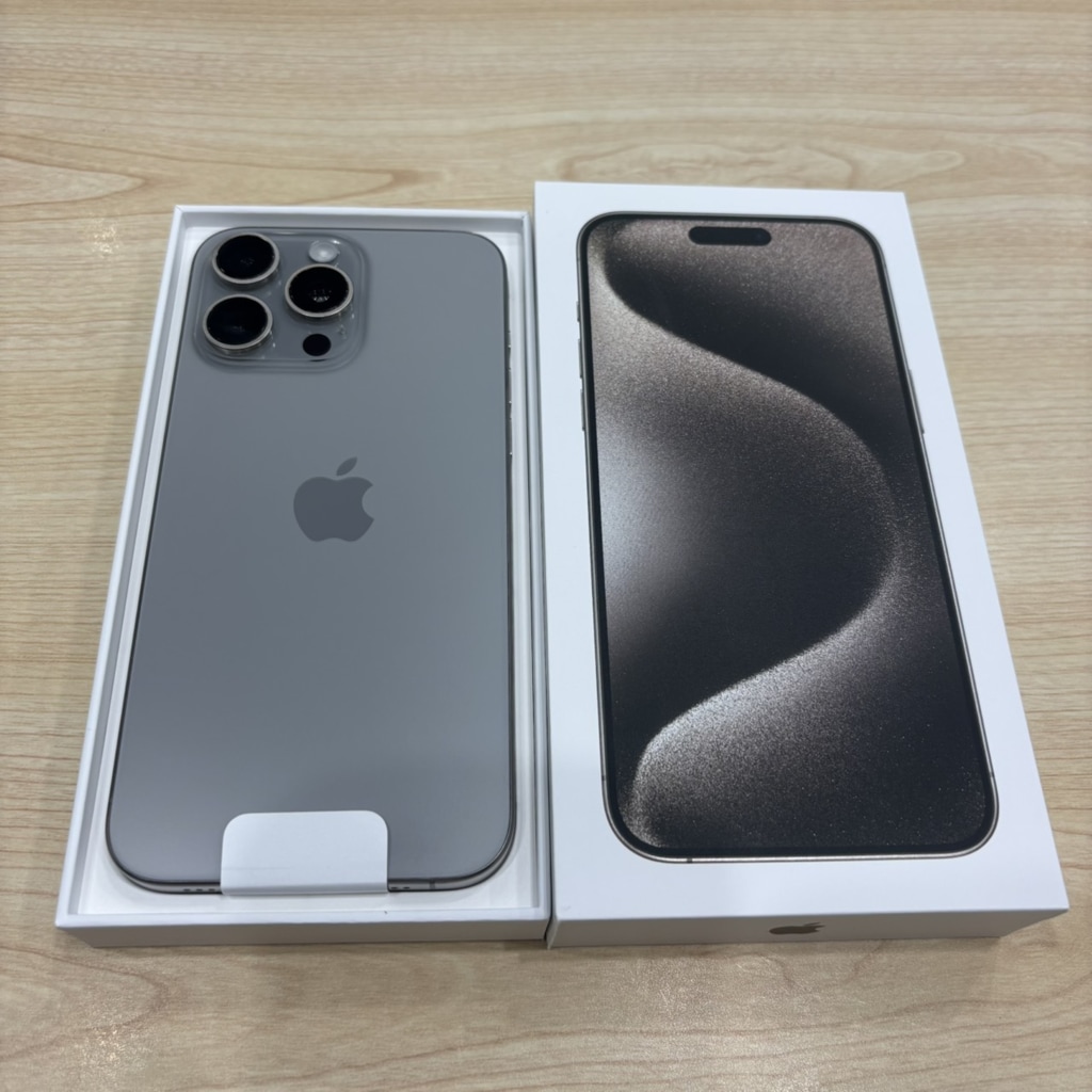 国内版SIMフリー iPhone15ProMax 256GB ナチュラルチタニウム MU6R3J/A