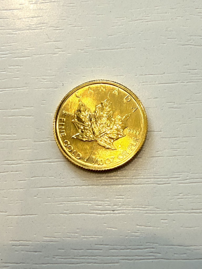 メイプルリーフ金貨 1/10oz