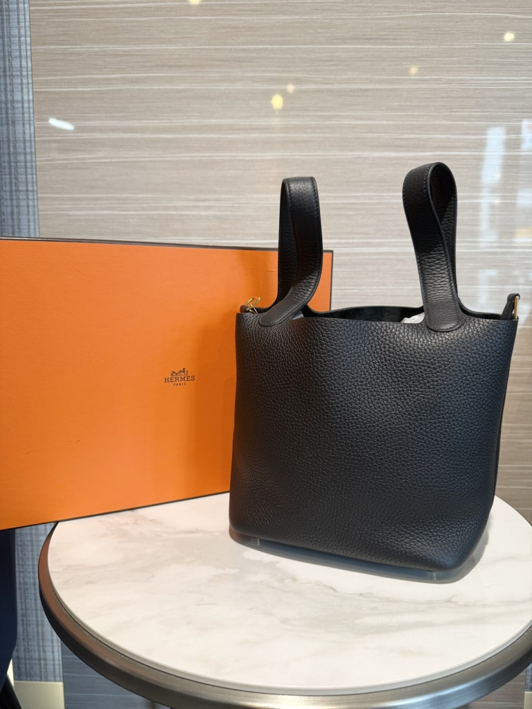 エルメス ピコタンロックPM トリヨン ブラック G刻印 ゴールド金具