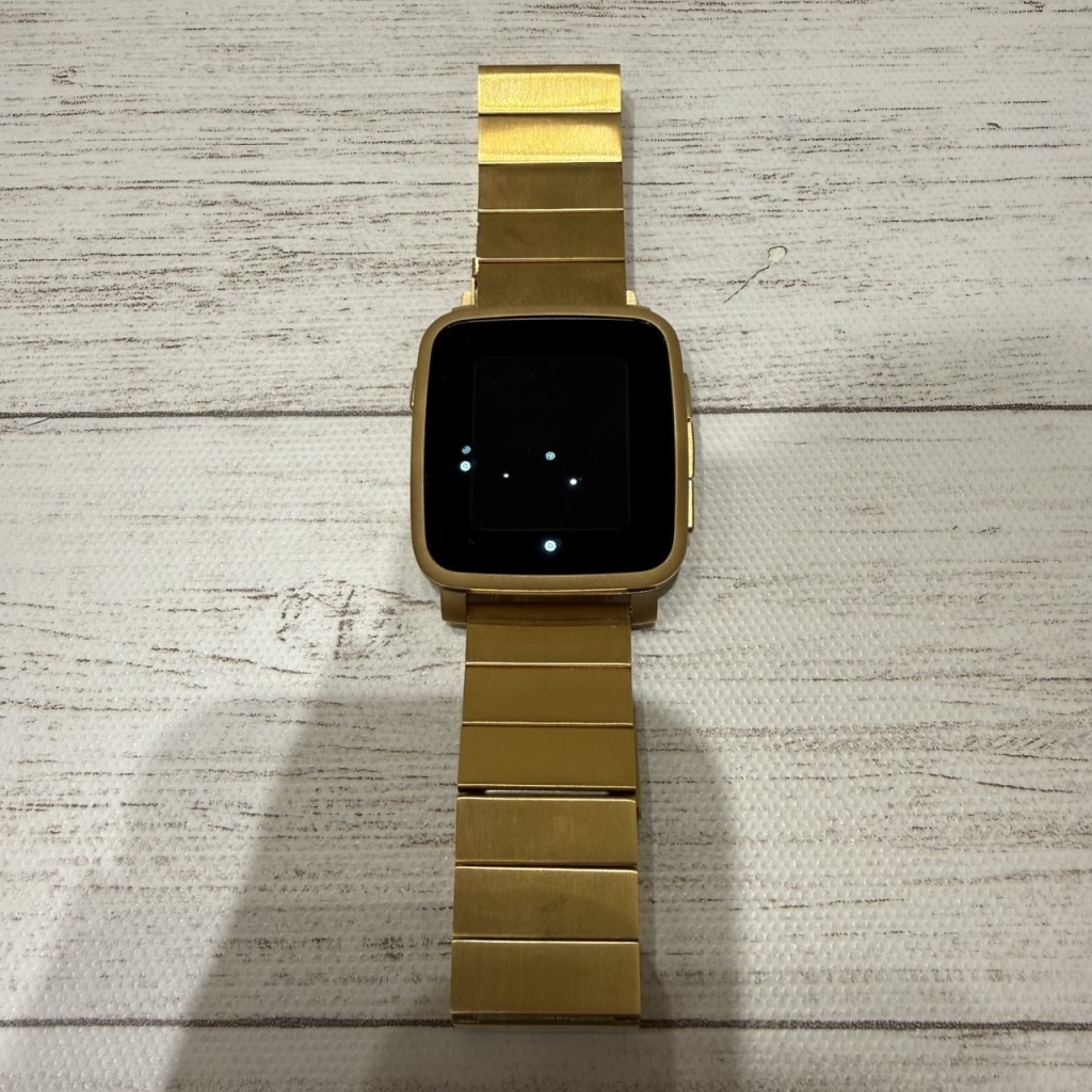 Pebble Time Steel Gold スマートウォッチ